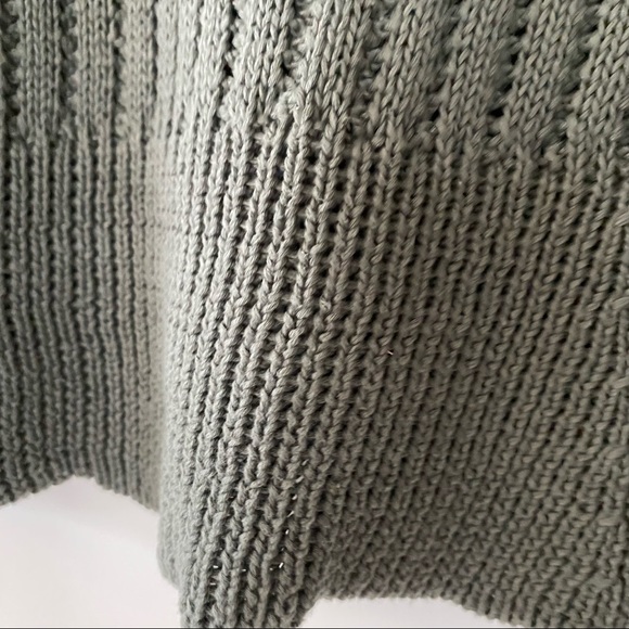 Inhabit Olive Green Mock Neck Chunky Knit Cotton Sweater - Picture 5 of 13